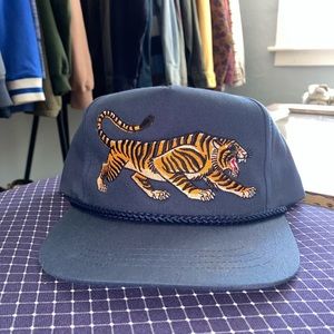 Tiger embroidery snapback hat